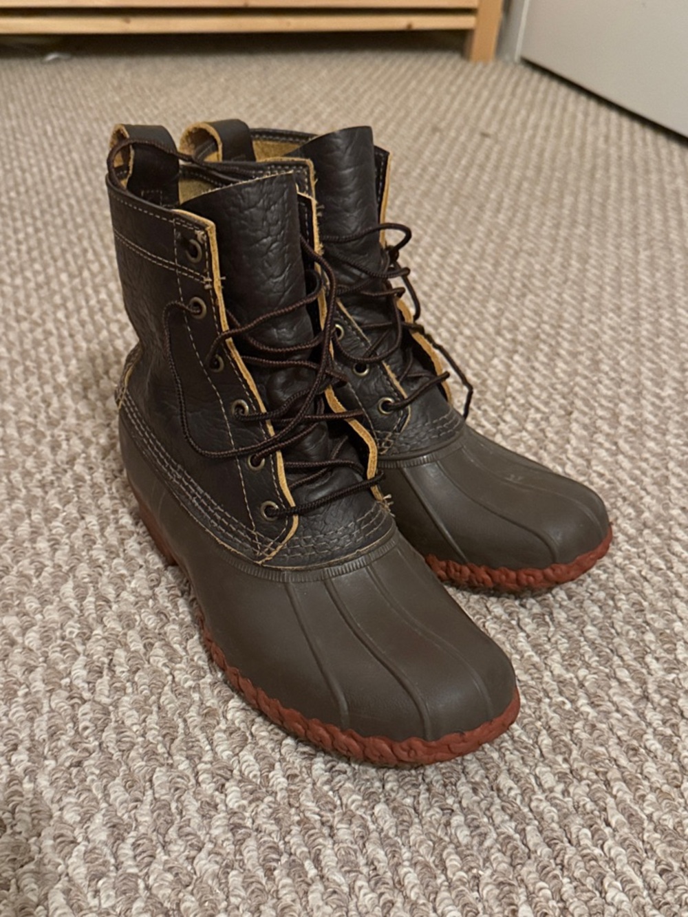 L. L. Bean Bison Leather Bean Boots